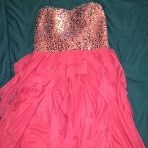 Pink Cocktail length dress